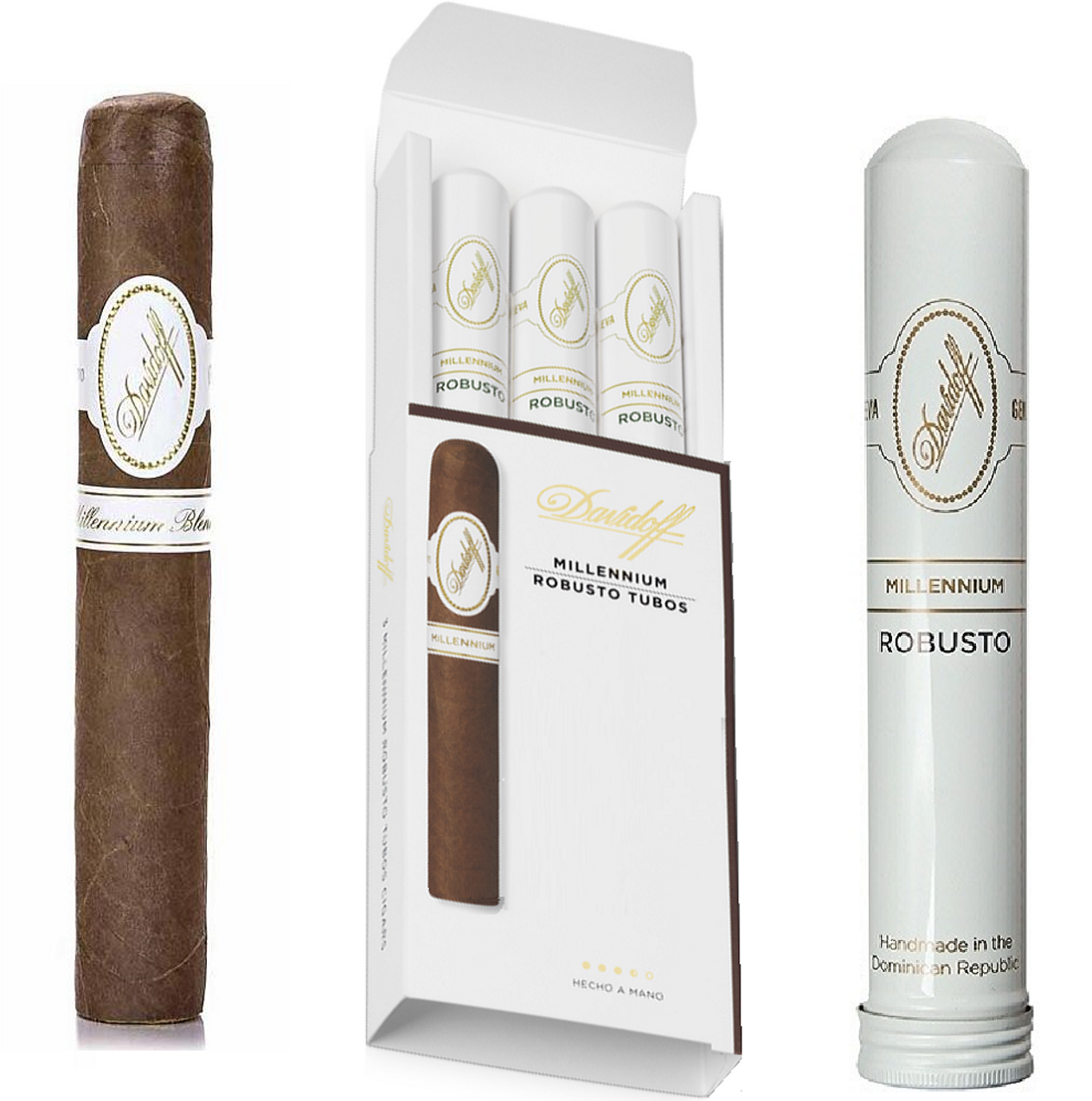 大卫杜夫千禧罗布图 Davidoff Millennium Blend Robusto Tubos 雪茄